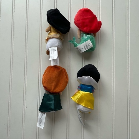 Disney Princess Mini Plush Stuffed Toys Set of 4 Pocahontas Ariel Merida Snow - Picture 2 of 7